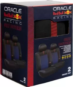 Set 2 coprisedile RedBull "Blended Lines" nero e rosso