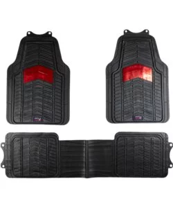 Set 3 tappetini furgoni RedBull "Bull Flash" nero e rosso