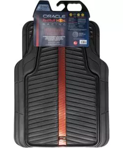 Set 4 tappeti auto RedBull "Bull Flash" nero e rosso