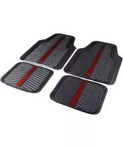 Set 4 tappeti auto RedBull "Bull Flash" nero e rosso