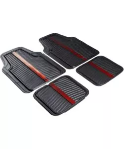 Set 4 tappeti auto RedBull "Bull Flash" nero e rosso