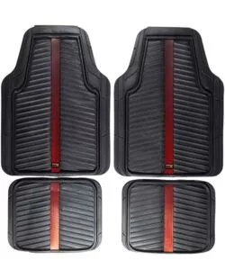 Set 4 tappeti auto RedBull "Bull Flash" nero e rosso