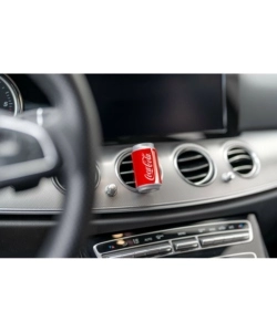 Profumatore auto lattina Coca Cola con clip