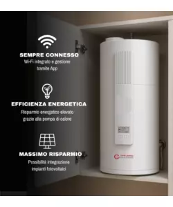 SCALDABAGNO A POMPA DI CALORE CANADIAN HEAT PUMP "M" WI-FI 78 LT