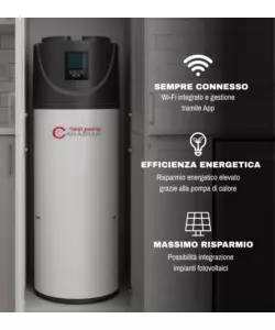 SCALDABAGNO A POMPA DI CALORE CANADIAN HEAT PUMP "L" WI-FI 200 LT