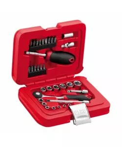 Set 34 pezzi bussole esagonali ed inserti per avvitatura Usag