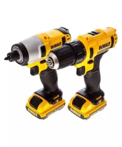 Kit trapano avvitatore e avvitatore ad impulsi a batteria DeWalt "DCK211D2T-QW" 2 batterie 10,8V 2Ah