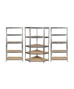 Set 3 scaffali Easy System 5 ripiani