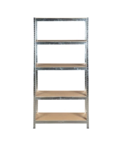 SET 2 SCAFFALI IN METALLO 5 RIPIANI EASY SYSTEM PORTATA 875 KG 90X40X180 CM