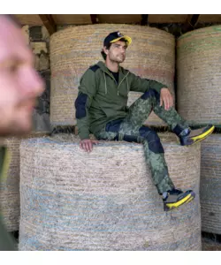 Felpa da lavoro "Slick" con cappuccio verde taglia XXL