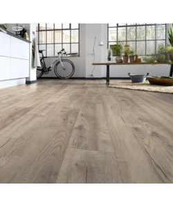 Pavimento laminato ibrido rovere grigio Kimono "Kiwi Petterson" 5.5 mm ac4 2,397 m²