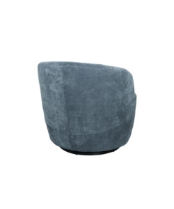 POLTRONA GIREVOLE BELLAHOME "AURA" AZZURRO 62X62X70 CM