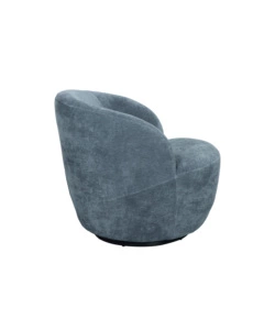 POLTRONA GIREVOLE BELLAHOME "AURA" AZZURRO 62X62X70 CM