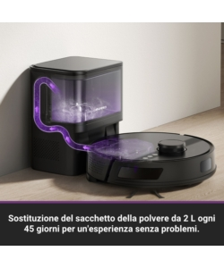 Aspirapolvere lava pavimenti robot con base inclusa Eureka "N6 Plus" 50W 2l