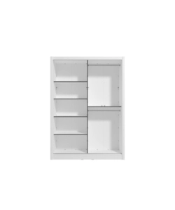 ARMADIO 2 ANTE SCORREVOLI BELLAHOME "ALBA" CON SPECCHIO BIANCO 155,2X59,8X215,7 CM