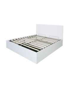 Letto matrimoniale  contenitore BellaHome "Double" bianco 160x190 cm