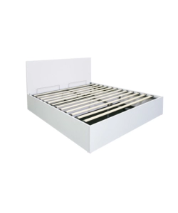 Letto matrimoniale  contenitore BellaHome "Double" bianco 160x190 cm
