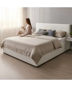 Letto matrimoniale contenitore BellaHome "Dual" bianco 160x190 cm