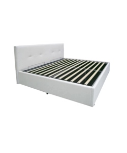 Letto matrimoniale contenitore BellaHome "Dual" bianco 160x190 cm