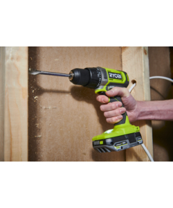 Kit valigetta trapano avvitatore a batteria Ryobi "RDD18-2C42S" 18V 4Ah e caricabatterie