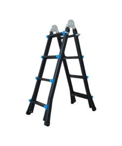 Scala telescopica in acciaio Easy System portata massima 100 kg 4+4 gradini