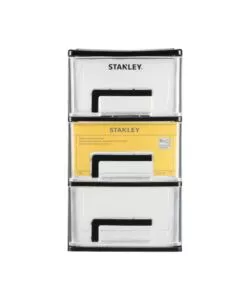 Cassettiera 3 cassetti Stanley "Essential media" 17x24x30 cm