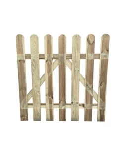 Cancelletto da giardino in legno di pino "Ela" a 7 lamelle 100x100 cm