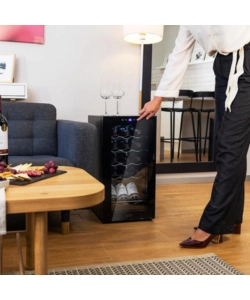 Cantina vino Cecotec "1550 Black Compressor" 15 bottiglie