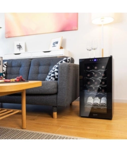 Cantina vino Cecotec "1550 Black Compressor" 15 bottiglie