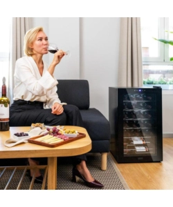 Cantina vino Cecotec "2450 Black Compressor" 24 bottiglie