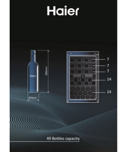 Cantina vino Haier "HWS49GA" 49 bottiglie