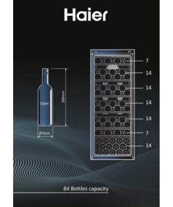 Cantina vino Haier "HWS8GA" 84 bottiglie