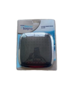 Doccino quadrato cromato Decor Bagno 20x20 cm