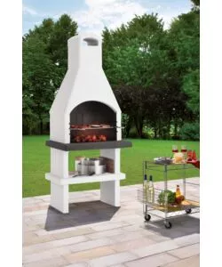 BARBECUE A CARBONELLA PALAZZETTI IN CEMENTO "PISTOIA" 80X59X203 CM