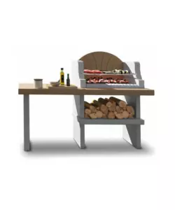 BARBECUE A CARBONELLA IN CEMENTO PALAZZETTI "VASTO" 160X59X124 CM