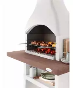 BARBECUE A CARBONELLA IN CEMENTO PALAZZETTI "OSLO 2" 118X70X210 CM
