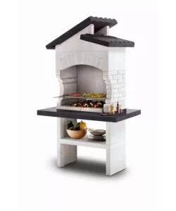 BARBECUE A CARBONELLA IN CEMENTO PALAZZETTI "PROCIDA 2" 118X70X186 CM