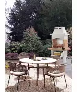 BARBECUE A CARBONELLA IN CEMENTO PALAZZETTI "GRAN CANARIA" 110X71X197 CM