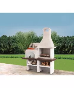 BARBECUE A CARBONELLA IN CEMENTO PALAZZETTI "GRADO 2" 184X95X246 CM