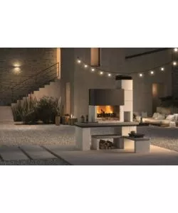 BARBECUE A CARBONELLA IN CEMENTO "NEW YORK" 184X95X246 CM