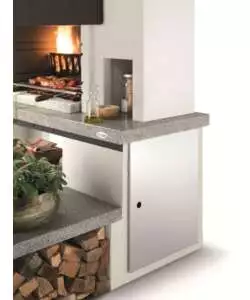 BARBECUE A CARBONELLA IN CEMENTO "NEW YORK" 184X95X246 CM