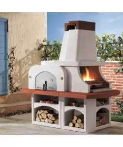 BARBECUE A CARBONELLA PALAZZETTI "PARENZO" 180X120X230 CM