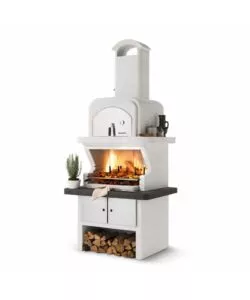 BARBECUE A CARBONELLA IN CEMENTO PALAZZETTI "BALOS" 118X92X265 CM