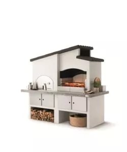 BARBECUE A CARBONELLA IN CEMENTO PALAZZATTI "NEW ZEALAND 2" 118X92X265 CM