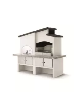 BARBECUE A CARBONELLA IN CEMENTO PALAZZATTI "NEW ZEALAND 2" 118X92X265 CM