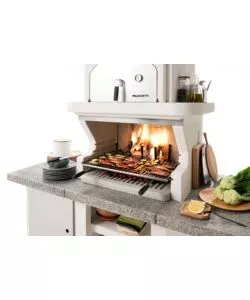 BARBECUE A CARBONELLA IN CEMENTO PALAZZETTI "PAMPLONA" 192X112X214 CM