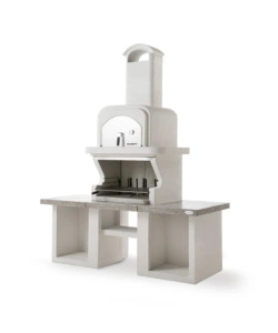 BARBECUE A CARBONELLA IN CEMENTO PALAZZETTI "PAMPLONA" 192X112X214 CM