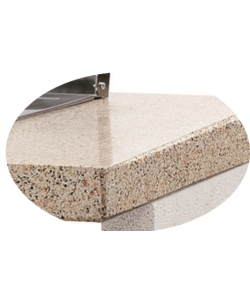 CUCINA DA ESTERNO PALAZZETTI "ARIEL" IN CEMENTO 270X70X238 CM