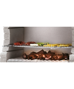 CUCINA DA ESTERNO PALAZZETTI "MARBELA" IN CEMENTO 270X70X238 CM