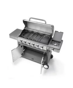 BARBECUE A GAS OMPAGRILL "INDIANAPOLIS 7/B" 7 BRUCIATORI 157,5X58X115,5 CM